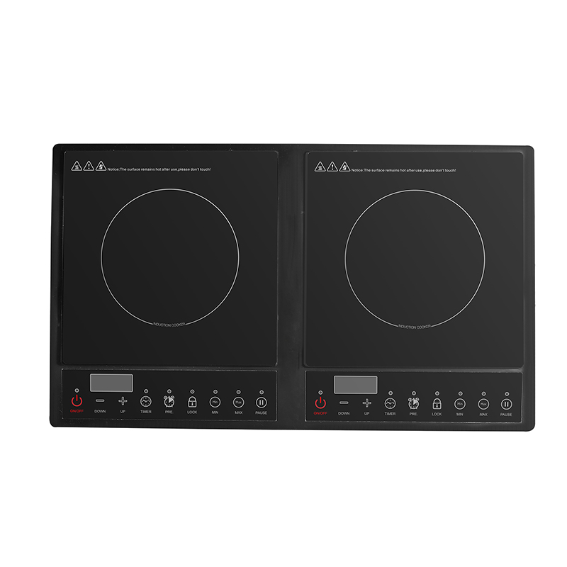 Porcellana Produttore di alta qualità portatile da cucina elettrica portatile doppia cucina a induzione 2 Bruciatore ISO9001 BSCI