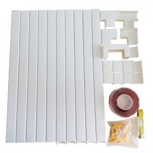 Cavo in PVC Trunky Concealer Copertura cordone da parete Cavo Cavo Raceway Economico Cable Cable Hider pernascondigli Cavi Parete del cavo di plastica