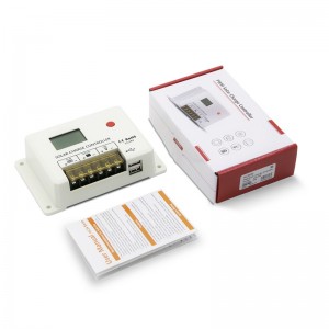 Nuovo SRNE PWM 10A 20A 30A Controller di carica solare 12V 24 V Auto LCD Display Dual USB 5v/2A Porta per batteria al litio acido piombo
