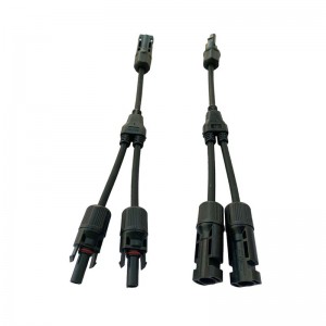 Connettore fotovoltaico solare Y digita 2 rami da uno a due combinatore impermeabile maschio e femmina del pannello solare del pannello solare connettore