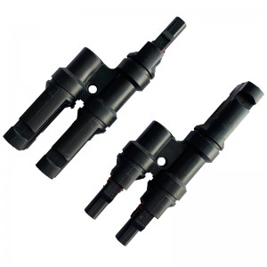 Connettore fotovoltaico multiplo con connettore solare da 2 to1 connettore solare per collegamento del pannello solare Connettore maschio e femmina