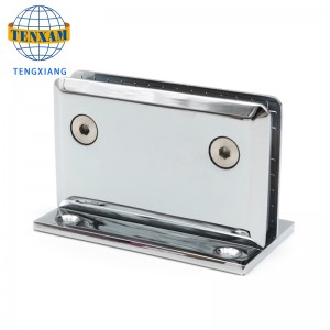 Bagno clip con doccia Accessori hardware Accessori per porta in vetro Clip clip cerniera in lega di zinco clip in vetro con doccia box doccia cerniera 180 gradi