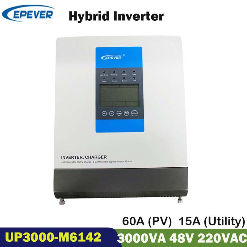 EPEVEVER MPPT 3000W inverter solare inverter 60A 48V Pure Sine Wave Ibrid Inverter 220V 230 V Ulteriori informazioni Inversore UPOWER M6142