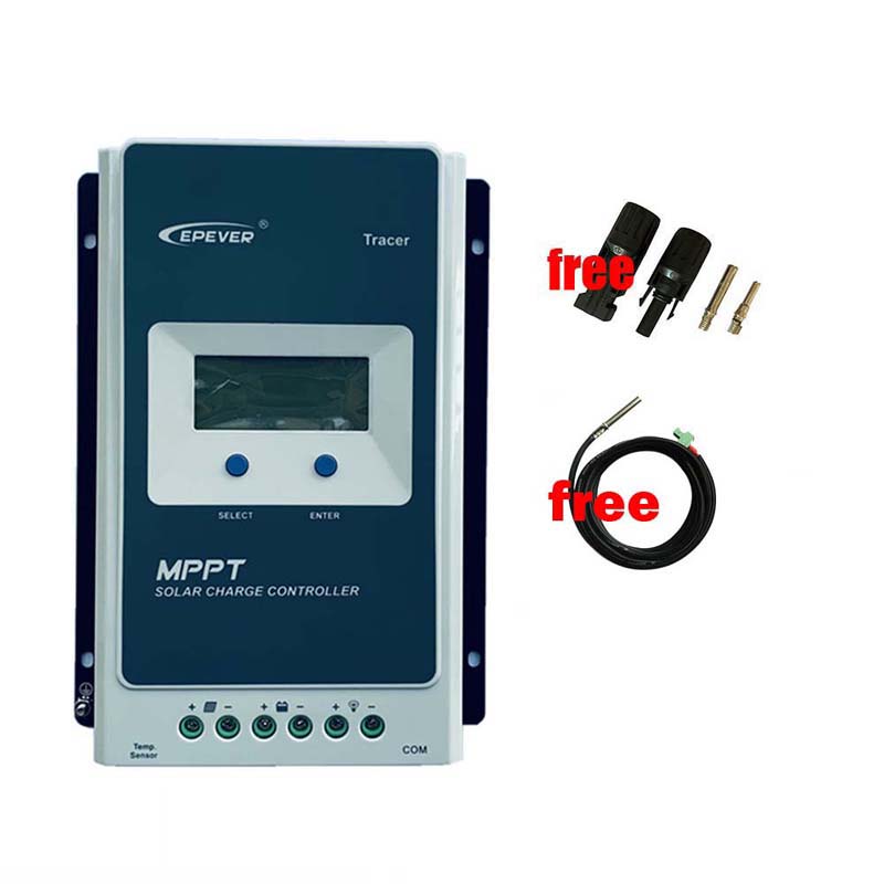 Controller di carica solare di EPPEVER MPPT 12V 24V 10A 20A 30A 40A ACIDE ACIDE ACIDE Batteria al litio regolatore solare Display LCD MAX 100V
