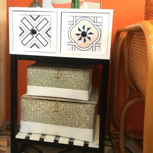 Scatola intrecciata alga con stoccaggio coperto