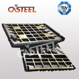 Piastra della mascella MC110 fissata e oscillante per Kleemann Mobile Crusher