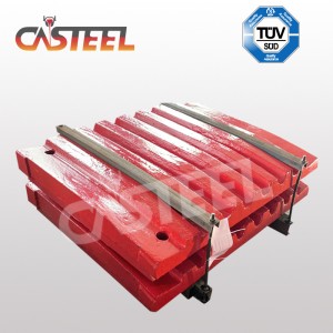 Le parti del frantoio della mascella di Lokomo C125B, la mascella della piastra fissa, la mascella mobile