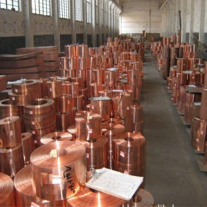 Striscia di rame rossa