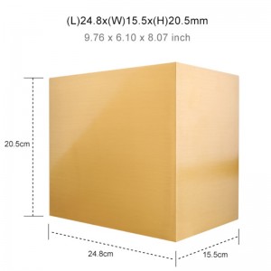 Urna in rame spazzolato