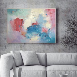 Moderno dipinto a mano acrilico creativo con cornice arte murale di arte astratta su tela