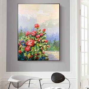 Immagini di muro all\'ingrosso decorazione della casa decorazione del fiore di tela arte moderna pittura ad olio cuadros still life dipinti