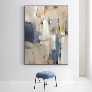 Della casa dipinta a mano Decorazione di grandi dimensioni Pittura murale colorata Abstract Canvas Art Pittura a olio