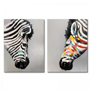 All\'ingrosso di alta qualità pura pittura di tela dipinta a mano di alta qualità famiglia di pittura ad olio di arte animale