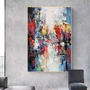 Fabbricazione fatta a mano Semplice astratto dipinto a mano ingresso a olio di pittura a domicilio Arte decorativa per la casa su tela