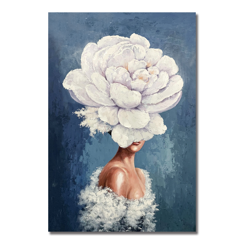 Decorazione della casa dipinta a mano Modern Abstract Abstract Art Art Flowers Figure Canvas Pittura a olio per il soggiorno