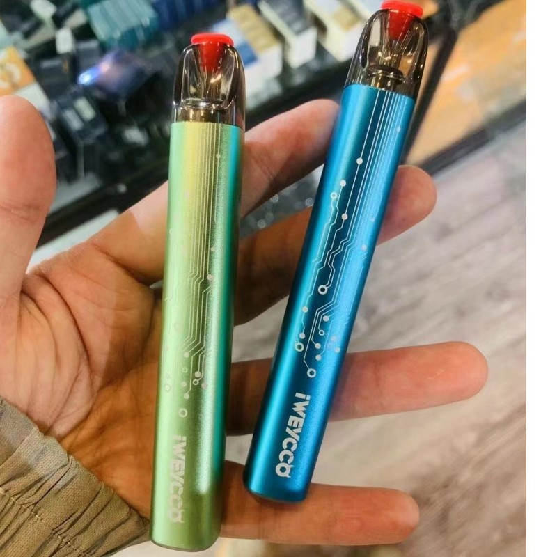 USA Nave gratis 100% originale IWEYCCO GHOST E Sigarette Kit del dispositivo Batteria Vape Batteria da 20 mg Cartuccia RGB Light