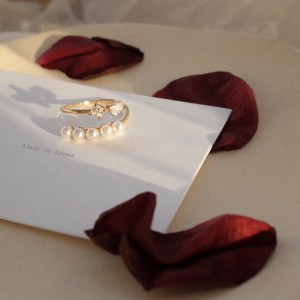 Anello di apertura perla