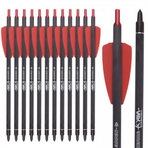 Nika tiro con l\'arco 113167-02a 7,5 pollici ID6.2mm Bulloni della balestra Bulloni in fibra di carbonio Alluminio Nock del sistema Cobra ADDER/R9/RX Attrezzatura da tiro con l\'arco