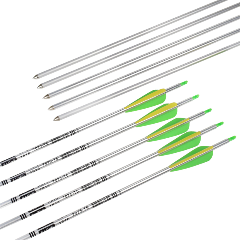 Elong Outdoor 116062 30 pollici SP650 Freccia in alluminio Arrow Colore argento per tiro con l'arco Shooting