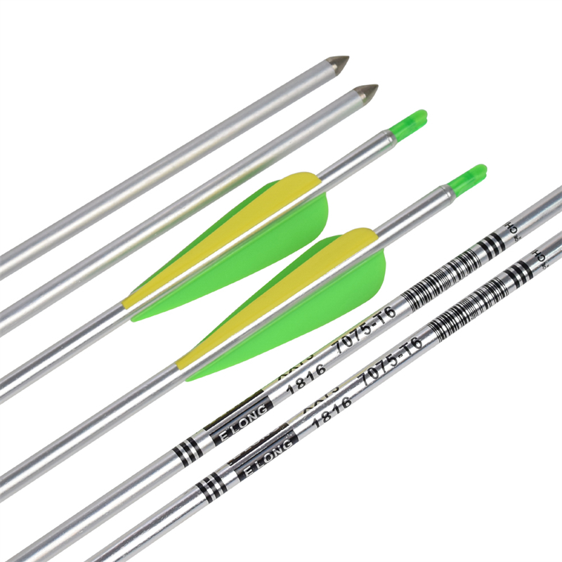 Elong Outdoor 116062 30 pollici SP650 Freccia in alluminio Arrow Colore argento per tiro con l'arco Shooting