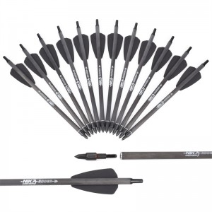 Nika tiro con l\'arco 113167-13 ID6.2mm 7,5 pollici in fibra di carbonio BLullone Bullone Cobra System Adder/R9/RX Tiro con l\'arco tiro in tiro con