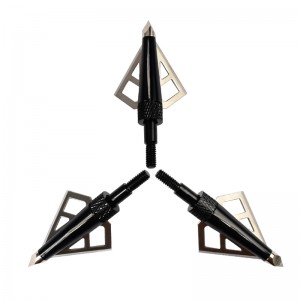 Nika Tiro con l\'arco 15B028 3 Broadheads di grano 100 Blade 100 per tiro con l\'arco Bullone Bullone frecce frecce Suggerimenti per la caccia