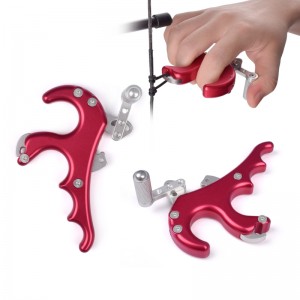 Nika Tiro con l\'arco 42RA04-RD Thumb Sleep Aids AIDS in lega di alluminio in lega di tiro con tiro con tiro con l\'arco di caccia per arco compound