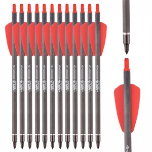 Nika Tiro con l\'arco 113167-02 ID6.2mm 7,5 pollici in fibra di carbonio Bulloni in fibra di carbonio Plastica Nock di tiro con l\'arco tiro tiro di tiro Cobra System Adder/R9/RX