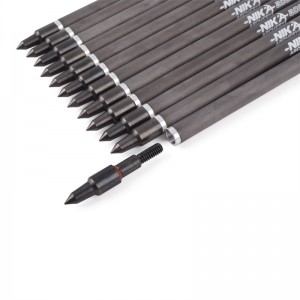 Nika Tiro con l\'arco 113167-02 ID6.2mm 7,5 pollici in fibra di carbonio Bulloni in fibra di carbonio Plastica Nock di tiro con l\'arco tiro tiro di tiro Cobra System Adder/R9/RX