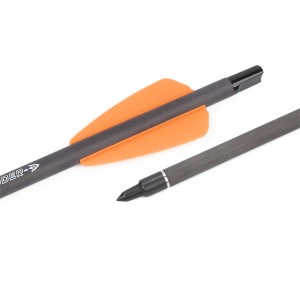 Nika Tiro con l\'arco 113167-14 7.5inch ID6.2mm Bulloni della balestra di carbonio Bulloni di plastica Nock System Adder/R9/RX Tiro con l\'arco tiro