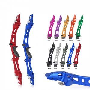 Nika Archery 221006 25 pollici ILF 6061 Riser di tiro con tiro con l\'arco di alluminio per tiro a bordo ricurvo