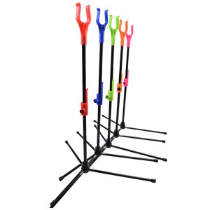 Nika Tiro con l\'arco 46st01 250gram Stand arco regolabile portatile per tiro con l\'arco ricurvo