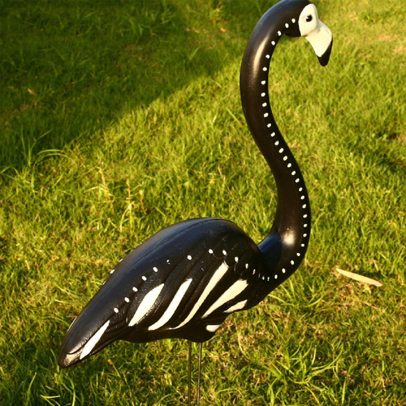 Black Skeleton Yard Flamingos Halloween Plastica Flamingos Prato Arredamento Ornamenti Zombie Prato inglese Ornamento