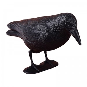 GUGULUZA stand ricco affollamento corpo Crow Decoy caccia di plastica Black Crow Decoys Hallows \\\\\\\\\\\\\\\\\\\\\\\\\\\\ \'s Day Decor w/Feet palo, decorazione del giardino