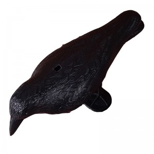 GUGULUZA stand ricco affollamento corpo Crow Decoy caccia di plastica Black Crow Decoys Hallows \\\\\\\\\\\\\\\\\\\\\\\\\\\\ \'s Day Decor w/Feet palo, decorazione del giardino