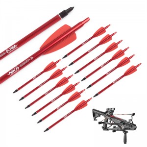 Nika Tiro con l\'arco 113173-02 Bullone della balestra in alluminio 7.5 pollici per cabra Adder/R9/RX Balebow Hunting