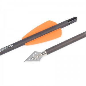 Nika tiro con l\'arco 114521-02 Bullone di carbonio ID6.2mm 7,5 pollici per il sistema Cobra ADDER/R9/RX Attrezzatura da caccia per tiro con l\'arco