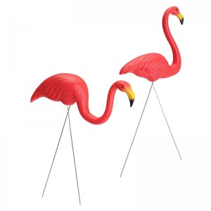 Pink Flamingo Plastic Yard Garden Lawn Art Ornaments Retro Toy Decor