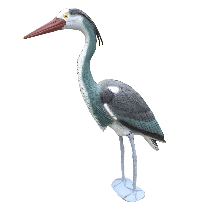 Blue Heron Decoy Plastic Yard Garden Garden Garden Art Ornaments Decor