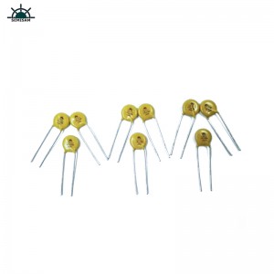 Fornitore originale dell\'ODM Fornitore di Silicio giallo 10D221 Diametro Diametro 10mm ossido di metallo Varistore MOV per alimentazione