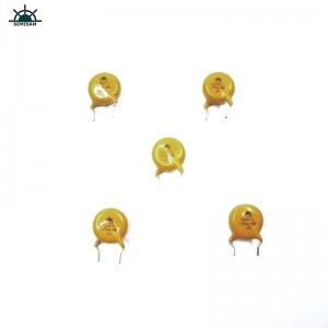 Porcellana Componenti di elettronica passiva dell\'ODM, varistore di ossido di zinco da 10 mm giallo 10mm HVR10D621K