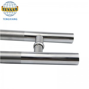 Personalizzabile moderno tubo circolare di tipo H Tipo Acciaio inossidabile Acciaio scorrevole Porta per il bagno Accessori per il bagno Doccia Porta in vetro Maniglia