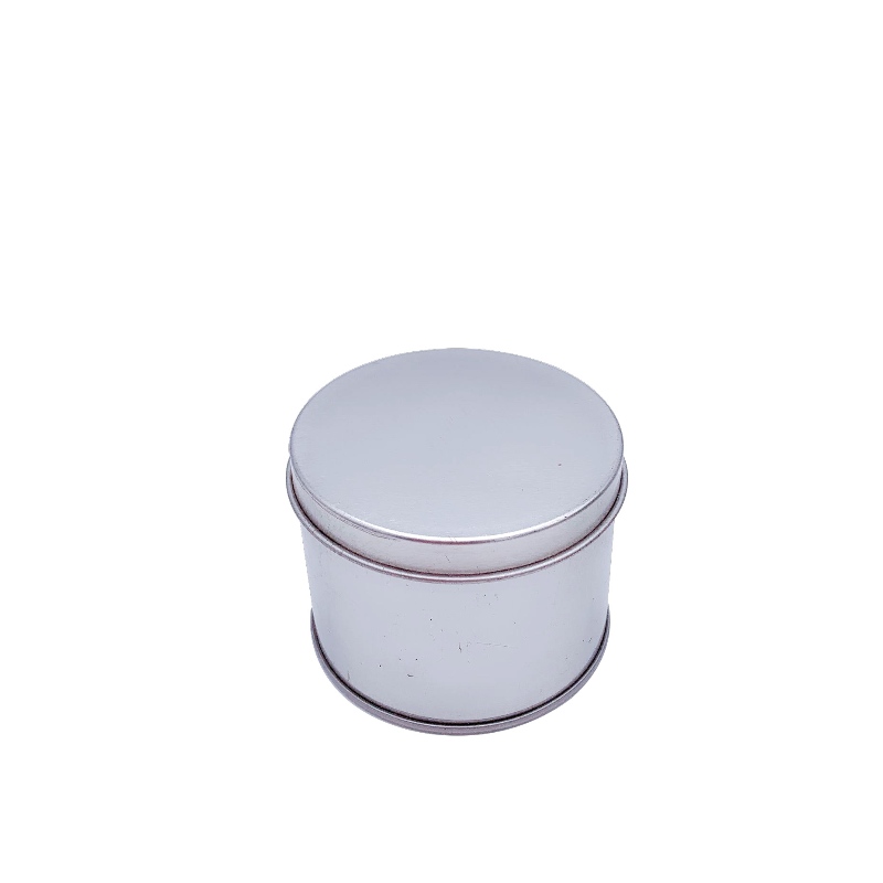 lusso rotonda personalizzata con coperchio grande profumate candele barattolo di latta Citronela candela lattine (65 millimetri * 50mm)