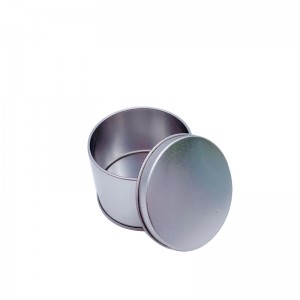 lusso rotonda personalizzata con coperchio grande profumate candele barattolo di latta Citronela candela lattine (65 millimetri * 50mm)