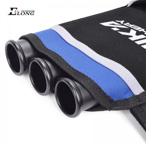 Nika Tiro con l\'arco 430021 Rh Blue Color Tiro di tiro con l\'arco per la tenuta delle frecce 3 Tube Hip Hip Hunting Hunting Training Airury Arrow Harrover