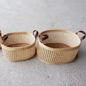 Cesto di stoccaggio rattan lattice