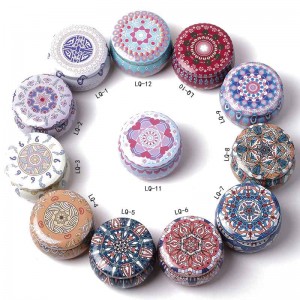 Barattolo di candela metallo smerigliato in metallo candy confezione per confezionamento della caramella 77 * 50mm