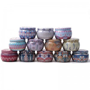 Barattolo di candela metallo smerigliato in metallo candy confezione per confezionamento della caramella 77 * 50mm