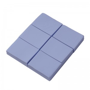 Fornire foglio di silicone conduttivo termico blu, foglio di silicone chip IC-assorbente, lavandino elettronico ed elettrico