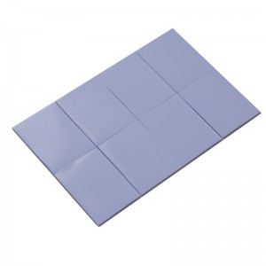 Fornire foglio di silicone conduttivo termico blu, foglio di silicone chip IC-assorbente, lavandino elettronico ed elettrico